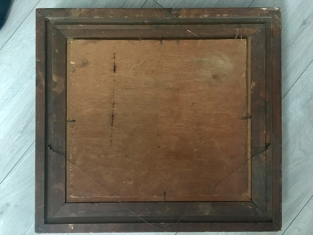 Landschap met water en zeilboot - gesigneerd - olieverf op paneel kopen? Bied vanaf 50!