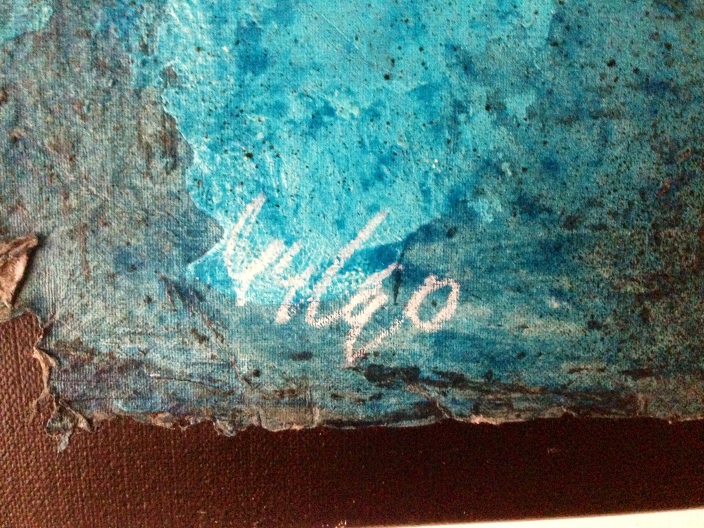 Theo koster, bewerkte zeefdruk, 55x55x5 cm kopen? Bied vanaf 1!