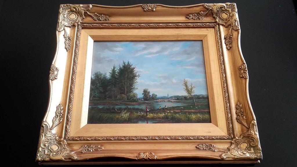 Landschap - Olieverf op Paneel - Gesigneerd kopen? Bied vanaf 1!