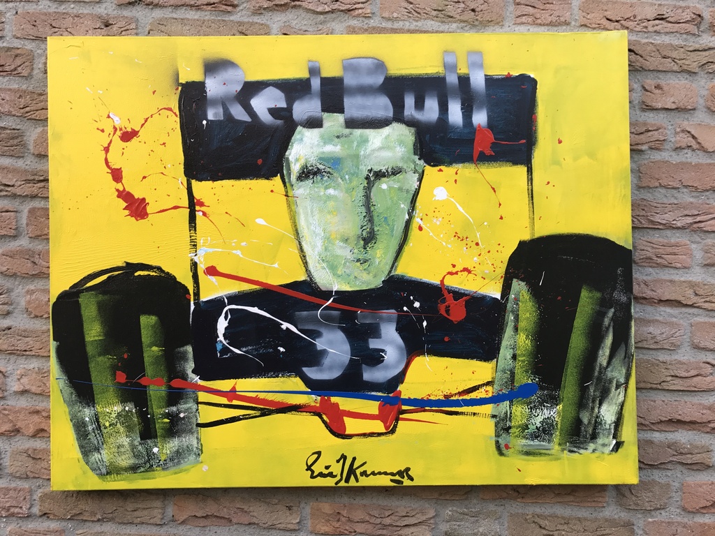 ERIC JAN KREMER ( Koopje ) Max Verstappen-3 D Doek-Gesigneerd ! kopen? Bied vanaf 149!