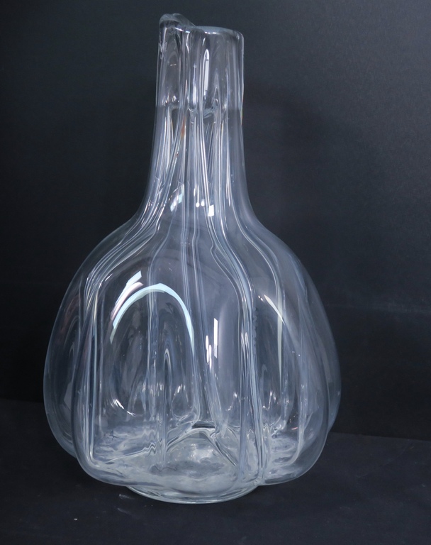 Th. Jansen: Leerdam unica, Grote Vaas van witglas, Gemerkt JT 9 kopen? Bied vanaf 200!