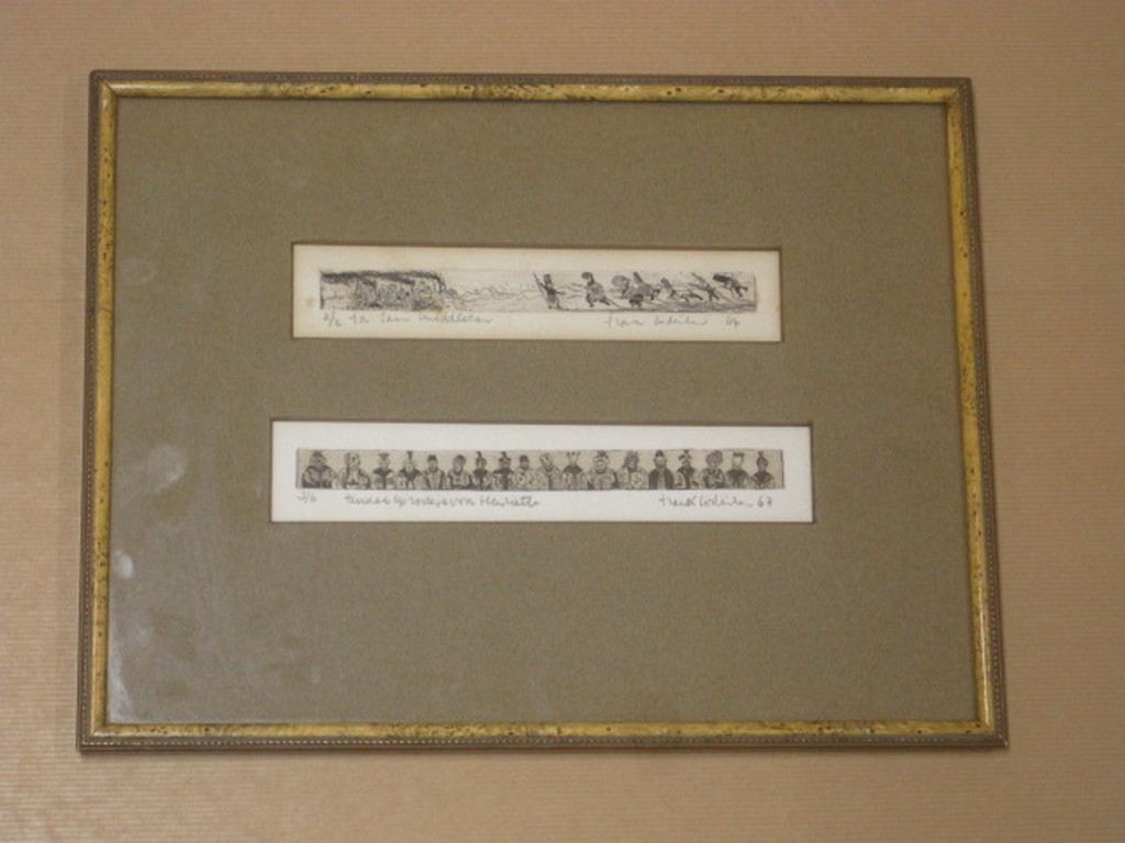 Frank Lodeizen 2 zeldzame etsen "Turkse sprookjes 1967" gesigneerd 2/2 en 3/6 kopen? Bied vanaf 1!