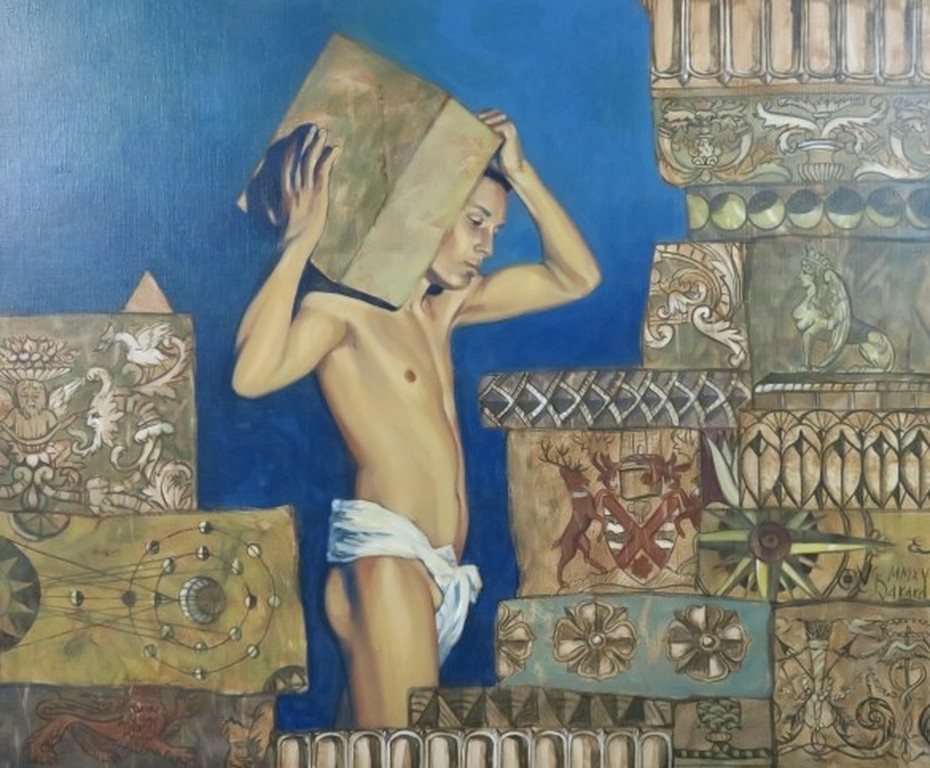 Valentin Bakardjiev: Olieverf op doek, The Collector (Groot) kopen? Bied vanaf 250!