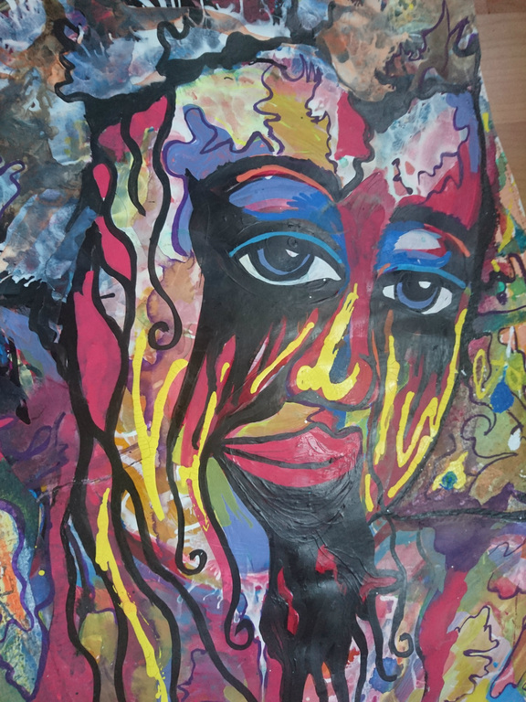 Zippora meijer  Devotion  Gem techniek op aquarelpapier kopen? Bied vanaf 45!