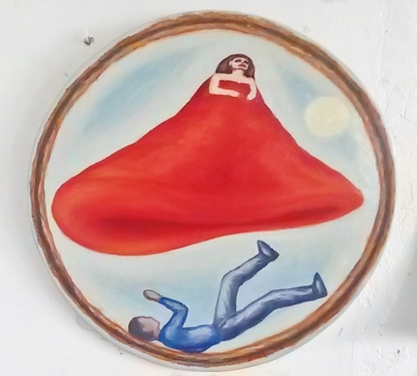 Zikel, Verlangen VIII, 2006, olieverf op linnen op paneel verkocht voor € 185!
