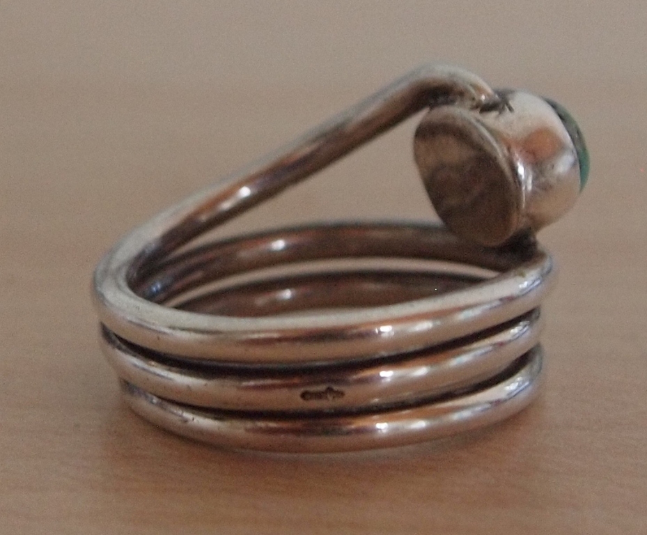 Zilveren ring met Turkooise steen   kopen? Bied vanaf 1!