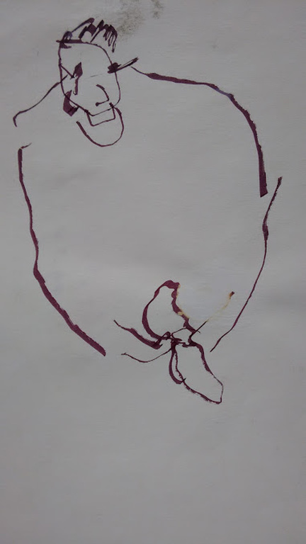 Herman Brood tekening, Overleaf, ingelijst + HBM certificaat kopen? Bied vanaf 130!