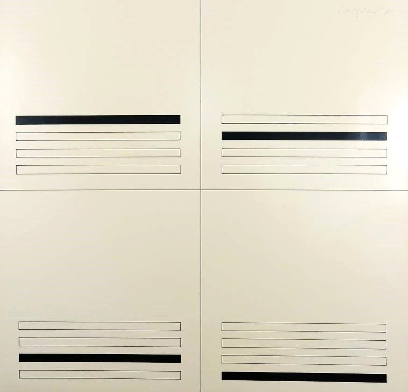 Carel Visser: Zeefdruk, Compositie met lijnen verkocht voor € 36!