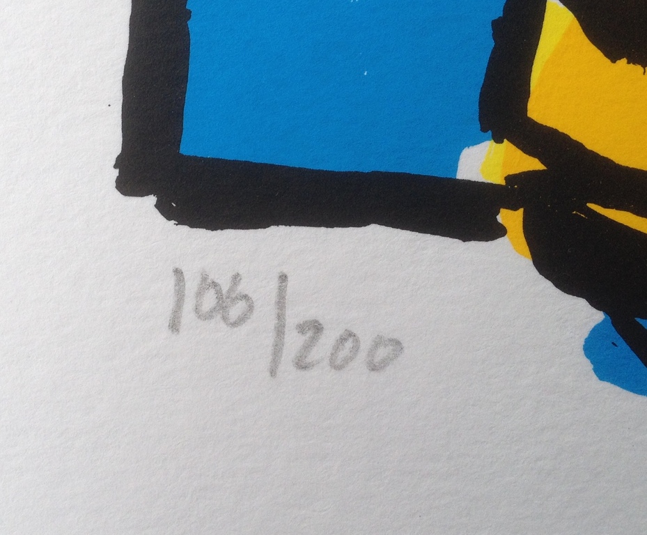 Herman Brood - VW Beetle - gesigneerde zeefdruk - oplage 200 ex.  kopen? Bied vanaf 175!