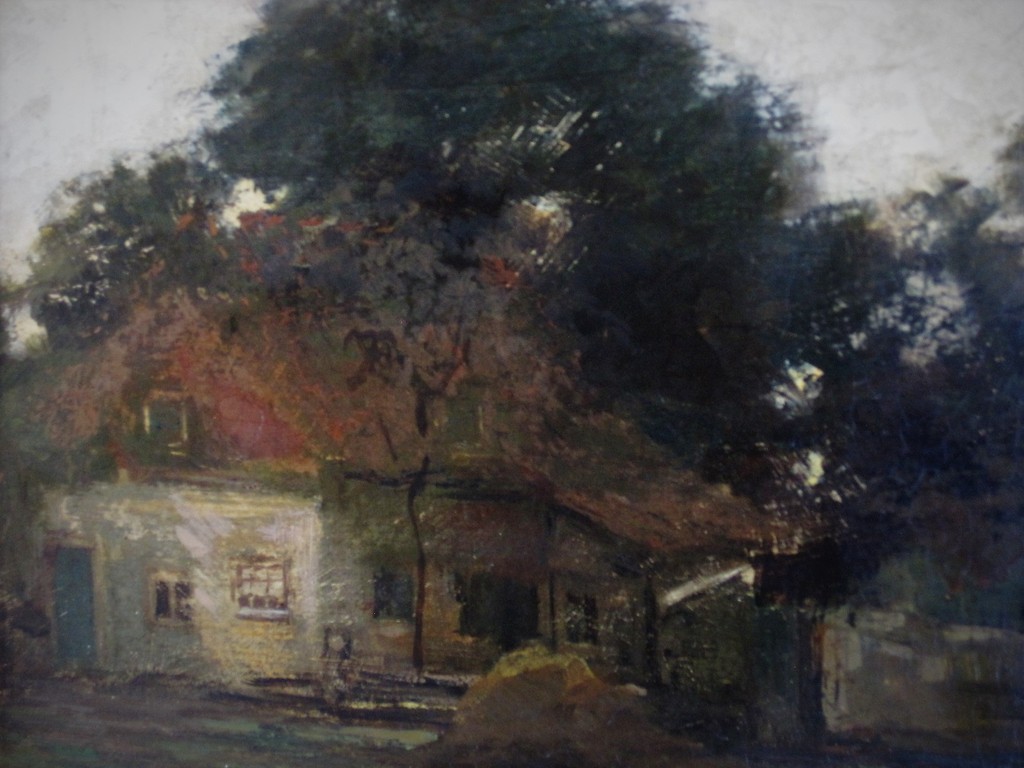 Amsterdamse impressionist Jan Jans 1872-1943 "boerderij bij Weesp" olieverf 1920 kopen? Bied vanaf 1!