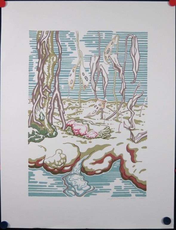 Aafke Bennema: Zeefdruk, Zonder titel  kopen? Bied vanaf 1!