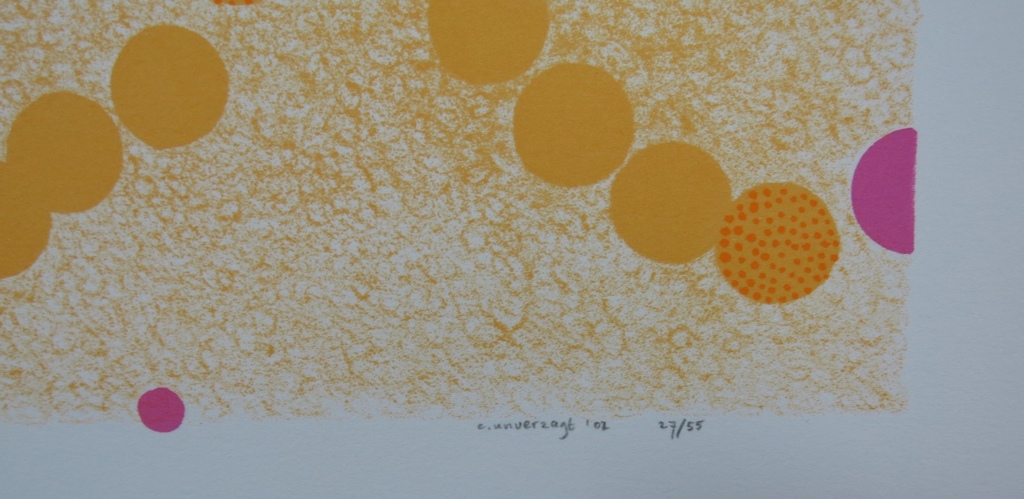 Carin Unverzagt: Zeefdruk, Z.T. Benen  kopen? Bied vanaf 1!