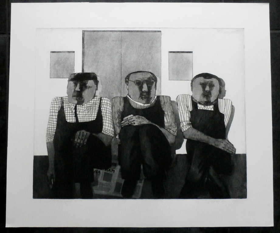 Kees Spermon - ets/ aquatint: 12 uur - 1966 kopen? Bied vanaf 45!