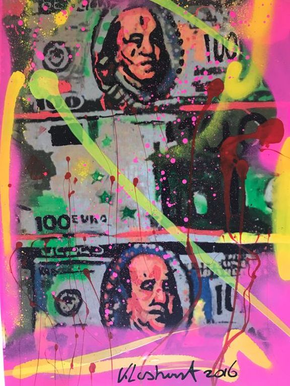 Peter Klashorst / dollars $$ kopen? Bied vanaf 1!