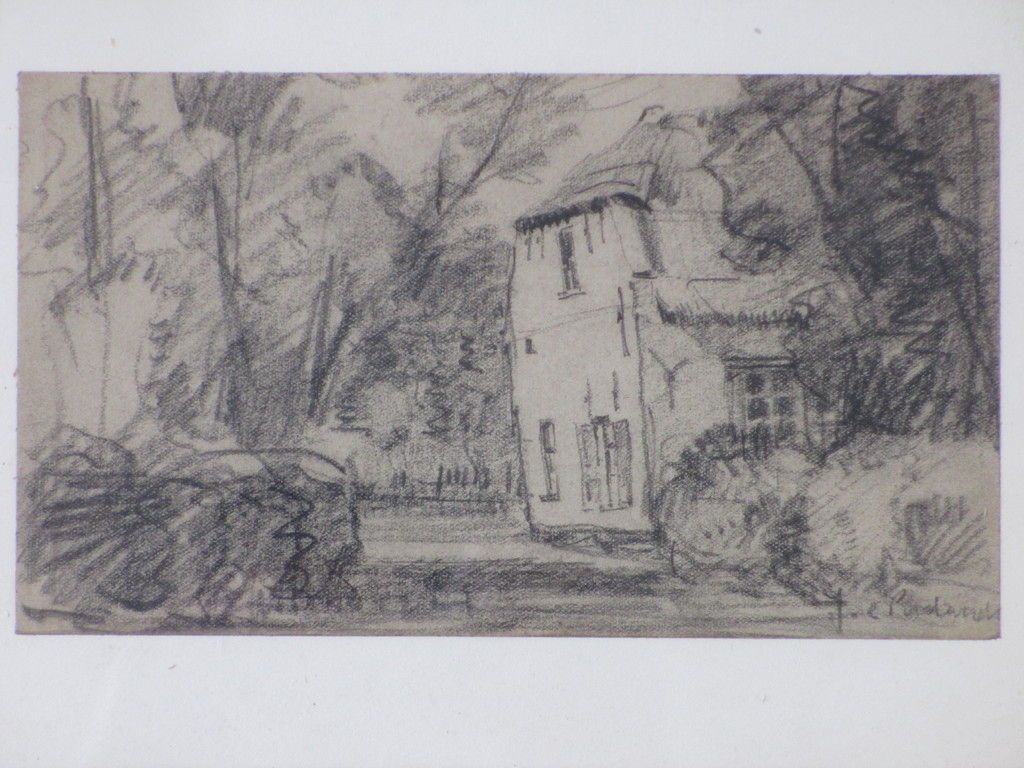 J.C. Roelandse, Boerenwoning in het groen, Tekening kopen? Bied vanaf 25!