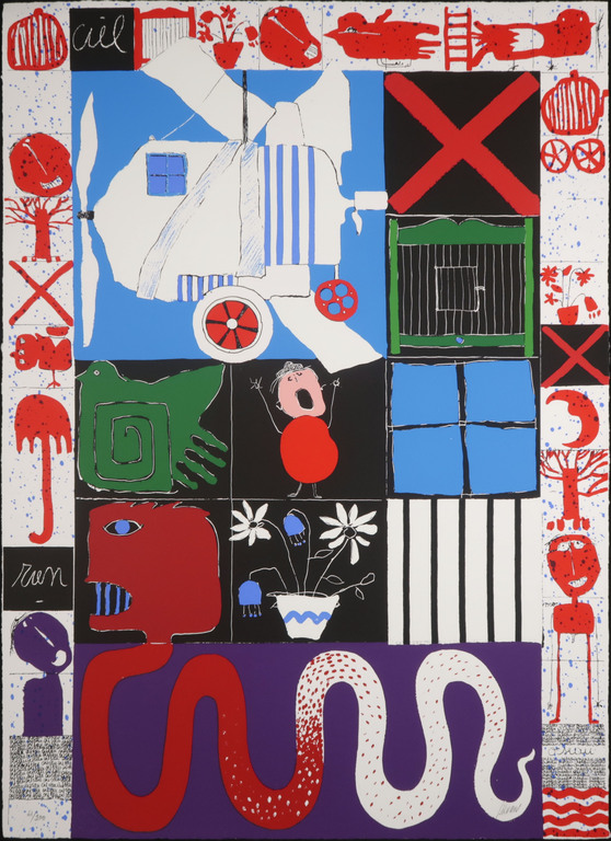 Christian Silvain: Zeefdruk, l'Oiseau Cage  kopen? Bied vanaf 70!