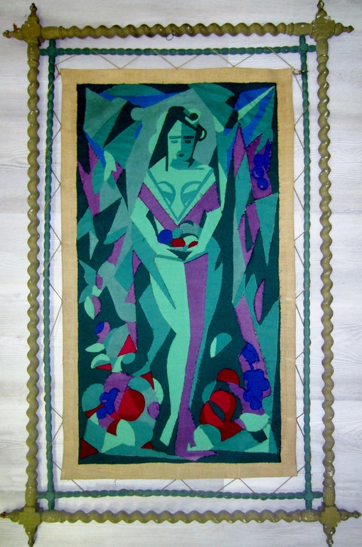 Henri Titselaar (1917-2013) - De Vruchtbaarheidsgodin - Textielwerk 1953 + boek kopen? Bied vanaf 1!