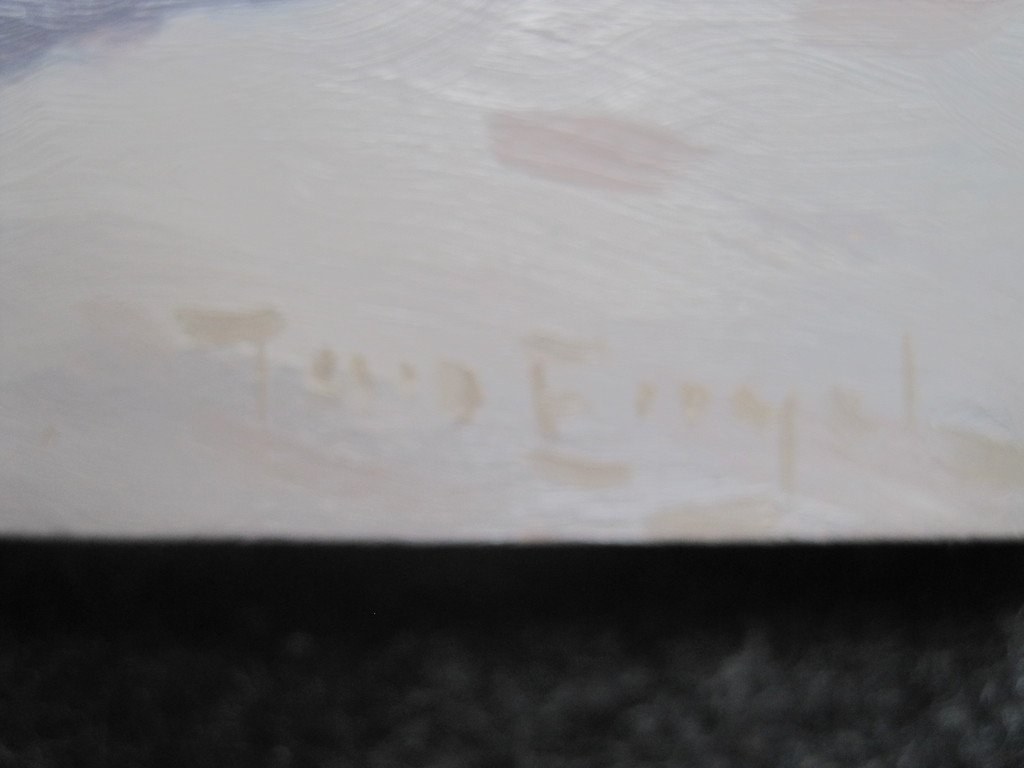 Jan Engel - olieverf - "strandplezier" - verstild realisme gesigneerd  kopen? Bied vanaf 1!