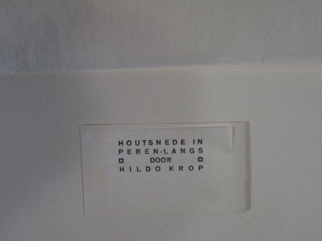 Lot met 6 losse werken, o.a.: Hildo Krop: Houtsnede, Peren kopen? Bied vanaf 20!