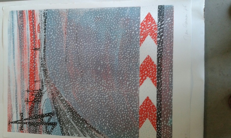 Jan Cremer: kleurenlitho, WINTER kopen? Bied vanaf 75!