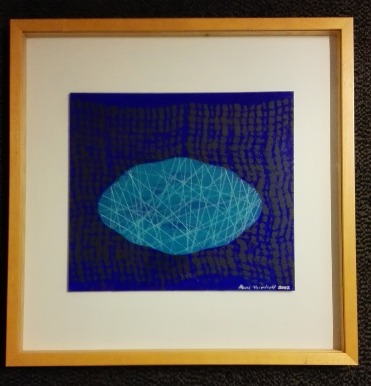 Hans Noordhoff, Acryl op paneel, zonder titel verkocht voor € 35!