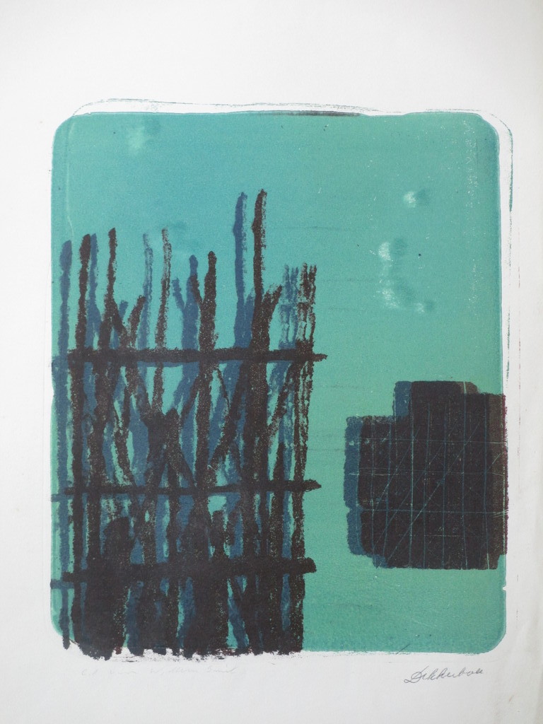 Daniel den Dikkenboer, Abstracte compositie, Ets verkocht voor € 45!