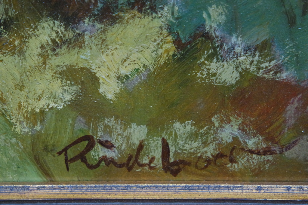 Roel Wildeboer (1902-1989) - olieverf op board - landschap bij Hilversum kopen? Bied vanaf 145!