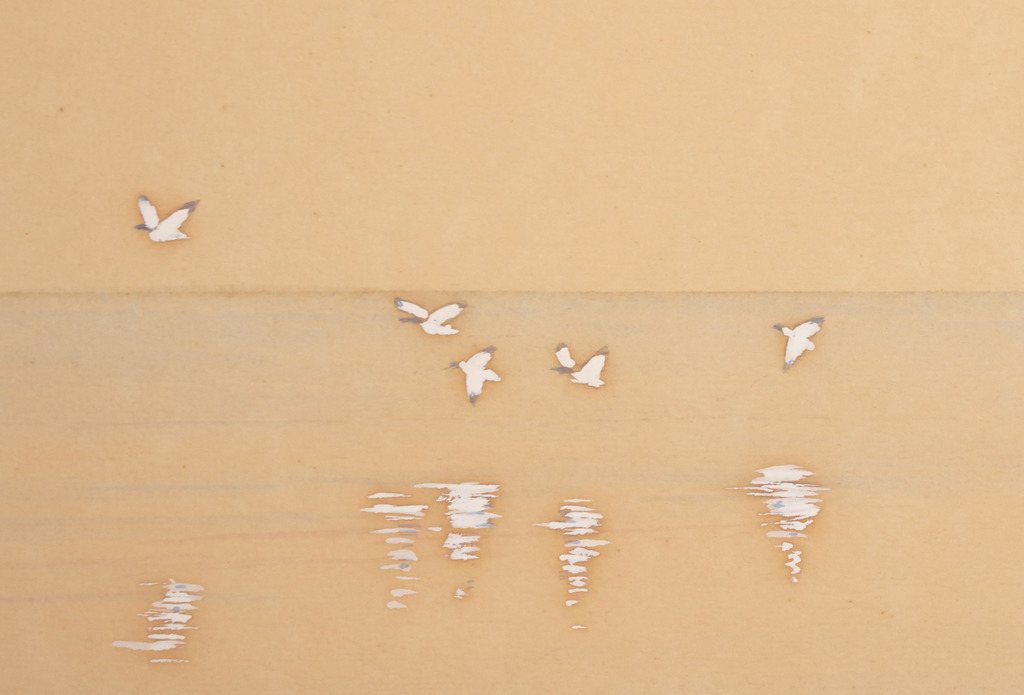 Fred Landsman: Aquarel, Schiermonnikoog met bergeenden kopen? Bied vanaf 20!