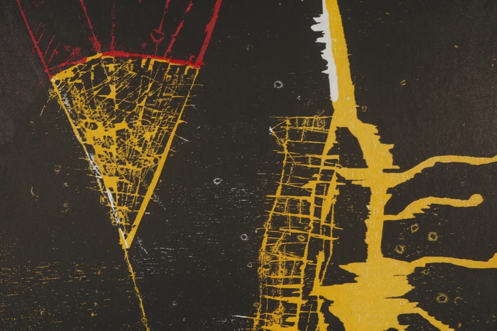 Guillaume Le Roy: Houtsnede, Abstracte compositie II kopen? Bied vanaf 70!