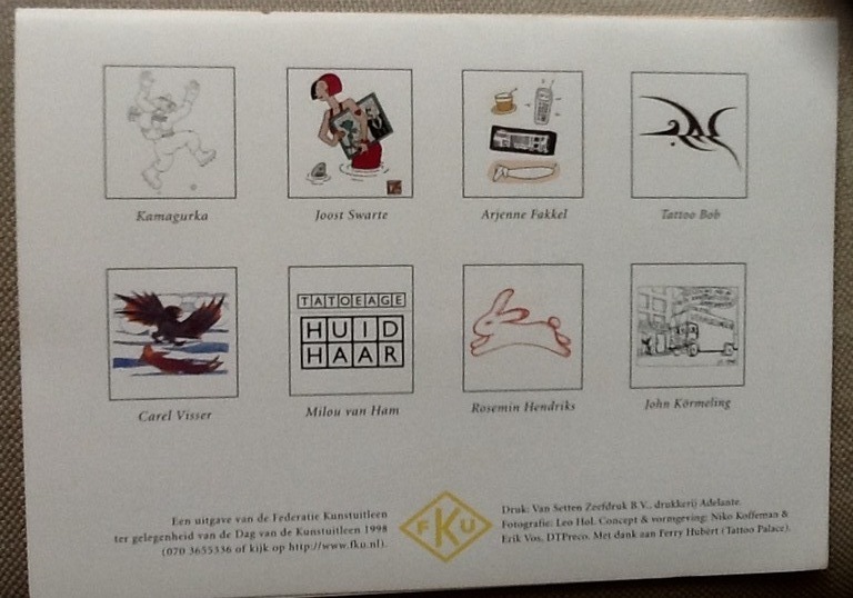 Kamagurka,Joost Swarte, Carel Visser e.a. Map met Kunst tattoos 1998 kopen? Bied vanaf 1!