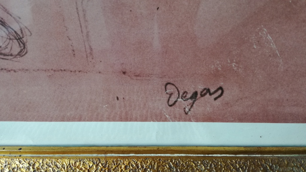 Degas Edgar, atelierdruk, Kledingontwerp, Balletdanseres kopen? Bied vanaf 1!
