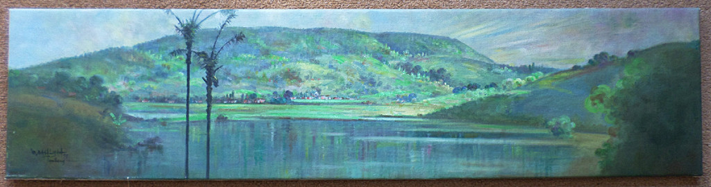 Omar Basalmah - Panorama rond Lembang, olieverf op doek kopen? Bied vanaf 70!