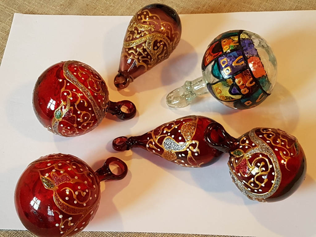 Israeel- mondgeblazen en handgeschilderd  set van 6 pz kopen? Bied vanaf 20!