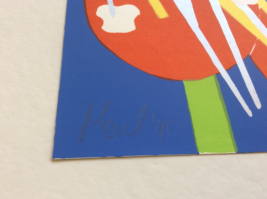 Onbekende kunstenaar - zeefdruk, hand gesigneerd kopen? Bied vanaf 1!