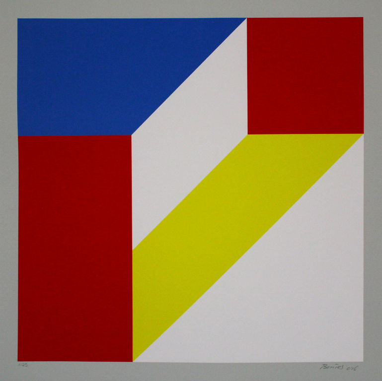 Bob Bonies. Giclee -Geometrische compositie- 2016. kopen? Bied vanaf 135!
