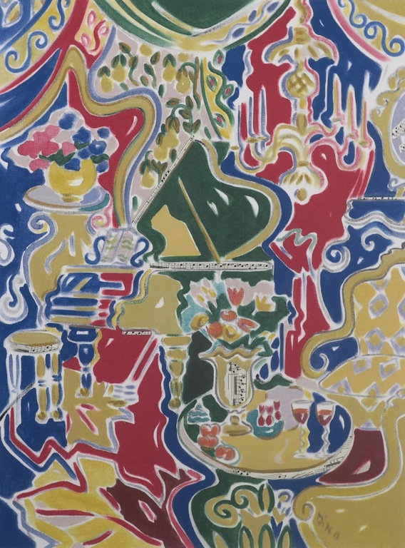 Betty Disco: Acryl op canvaspapier, The Kordif painting - Ingelijst kopen? Bied vanaf 35!