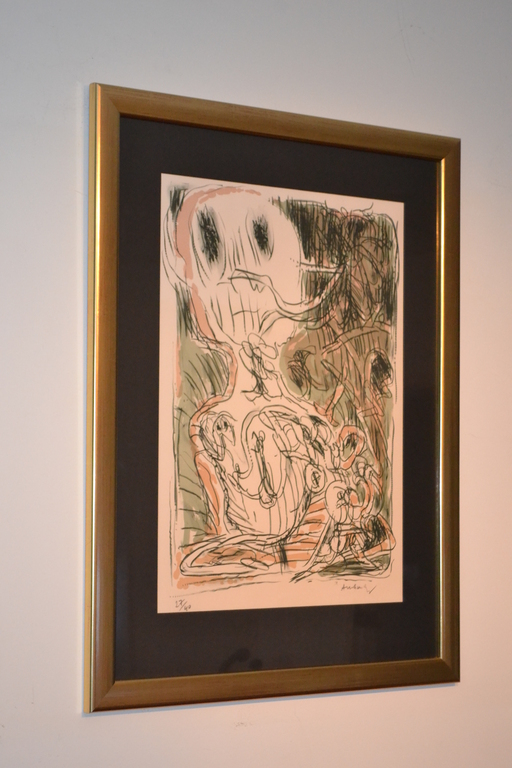 PIERRE ALECHINSKY : ZELDZAME LITHO 40 EX. UIT 1974 ( CORNEILLE ) kopen? Bied vanaf 1100!