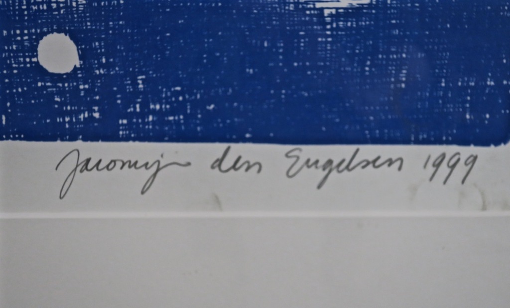 Jacomijn den Engelsen: Houtsnede, Lichtman - Ingelijst (Zeer Groot) kopen? Bied vanaf 100!