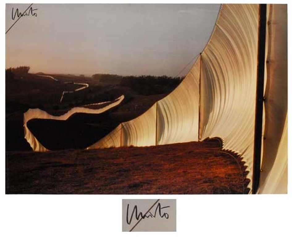 Gesigneerde offset litho van Christo verkocht voor € 100!