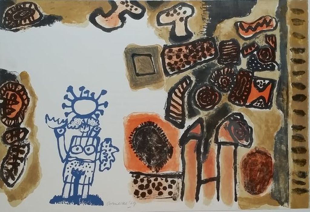 Corneille - Femmes de nuit et d'Aube - zeldzame vroege litho - 1967 - oplage 90 verkocht voor € 580!