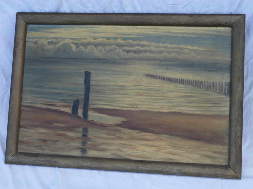 Willy van Schoonhoven van Beurden: Olieverf op doek, Zoutelande – 1937  kopen? Bied vanaf 85!