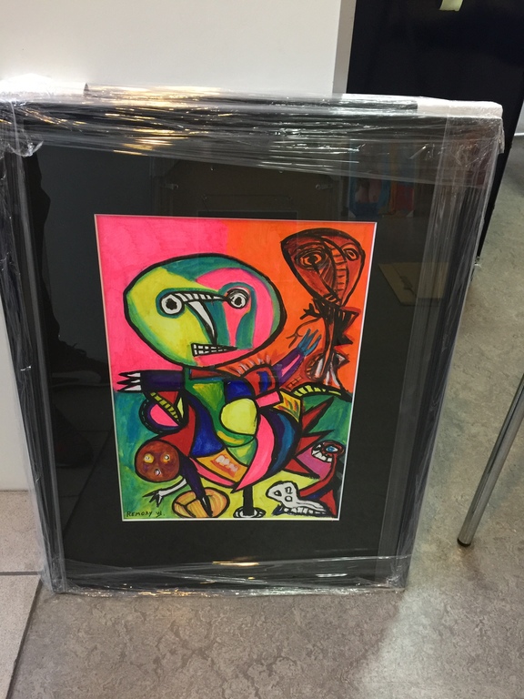 William Remory - William Remory - Origineel gesigneerd en ingelijst werk - Acryl op zwaar papier kopen? Bied vanaf 1!