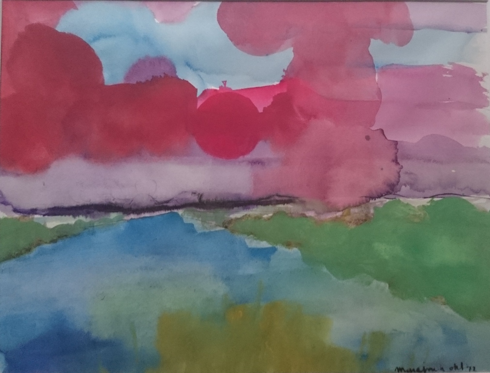 Gesigneerde gouache / aquarel uit 1972 kopen? Bied vanaf 40!