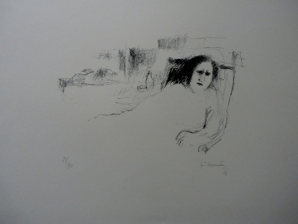 Metten Koornstra - vrouw in stoel - 1960 verkocht voor € 45!