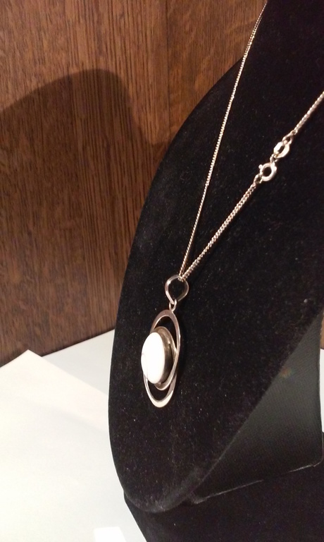 In nieustaat Zilveren Ketting en hanger met het Oog van Shiva . kopen? Bied vanaf 30!