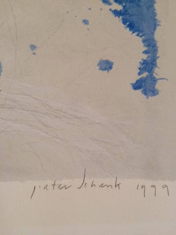 Peter Schenk  Grote kleurrijke Zeefdruk  Titel - COMPOSITIE III -   kopen? Bied vanaf 69!