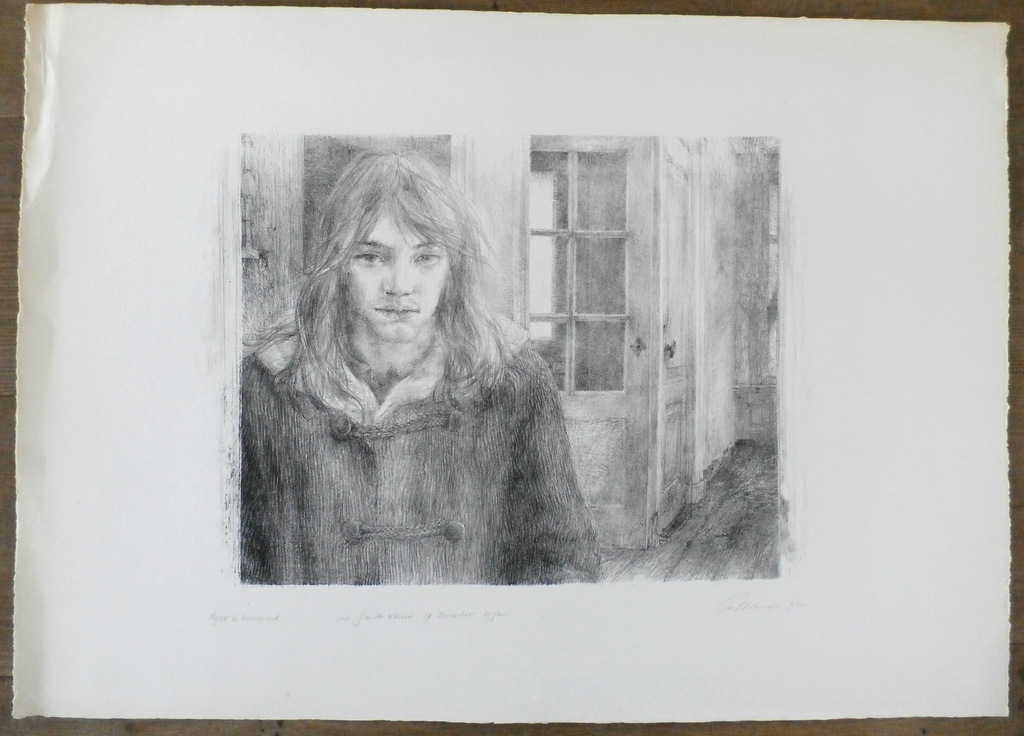 Piet Klaasse - Litho: " Rogier in Kraakpand" - 1972 kopen? Bied vanaf 45!