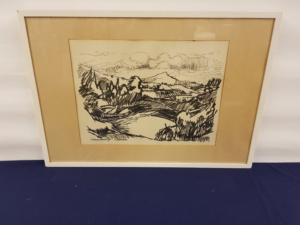 Jan Hofman - Pastelkrijt op Papier - Maspiano kopen? Bied vanaf 10!