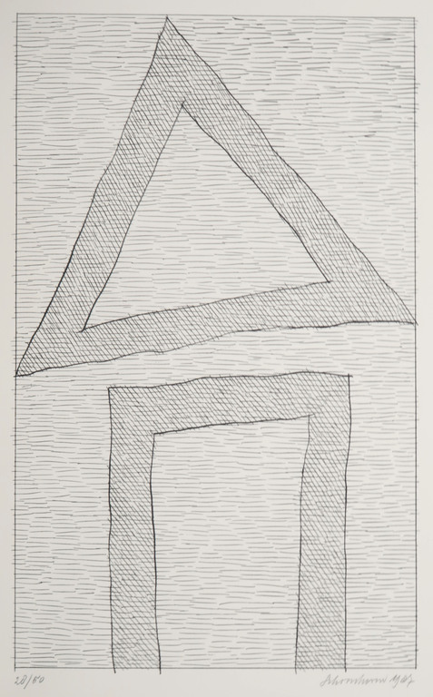 Jan Schoonhoven: Zeefdruk, Vorm verkocht voor € 370!