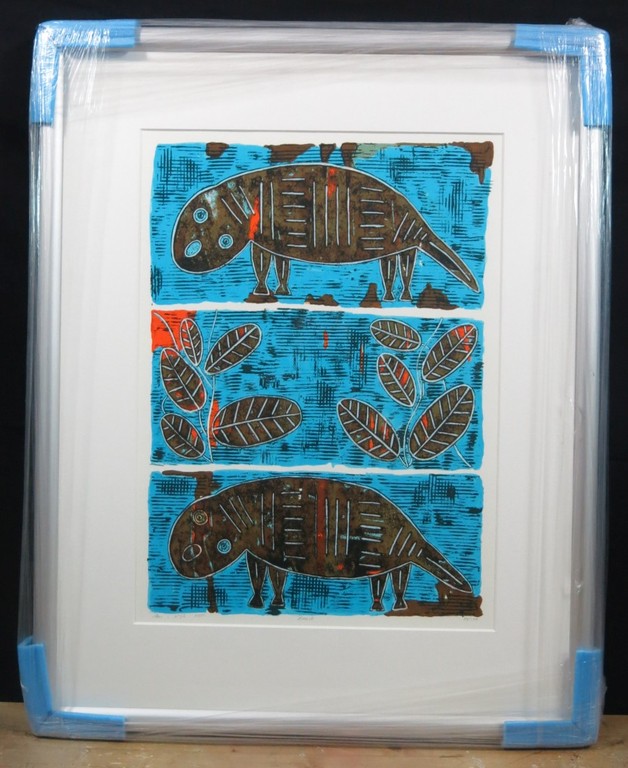 Ans van Dijk: Zeedruk, Beast - Ingelijst kopen? Bied vanaf 40!